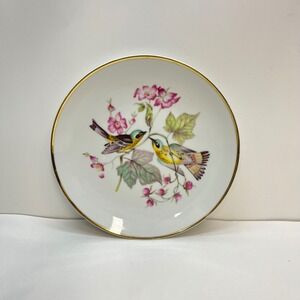 Vintage Bavaria Debra Porcelain Bird Plate Iridescent‎ Lusterware 4248 67 German